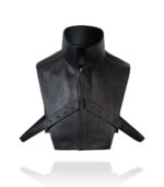 Gambit High-Zip Leather Vestlet