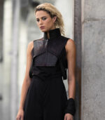 Gambit High-Zip Leather Vestlet - Image 3